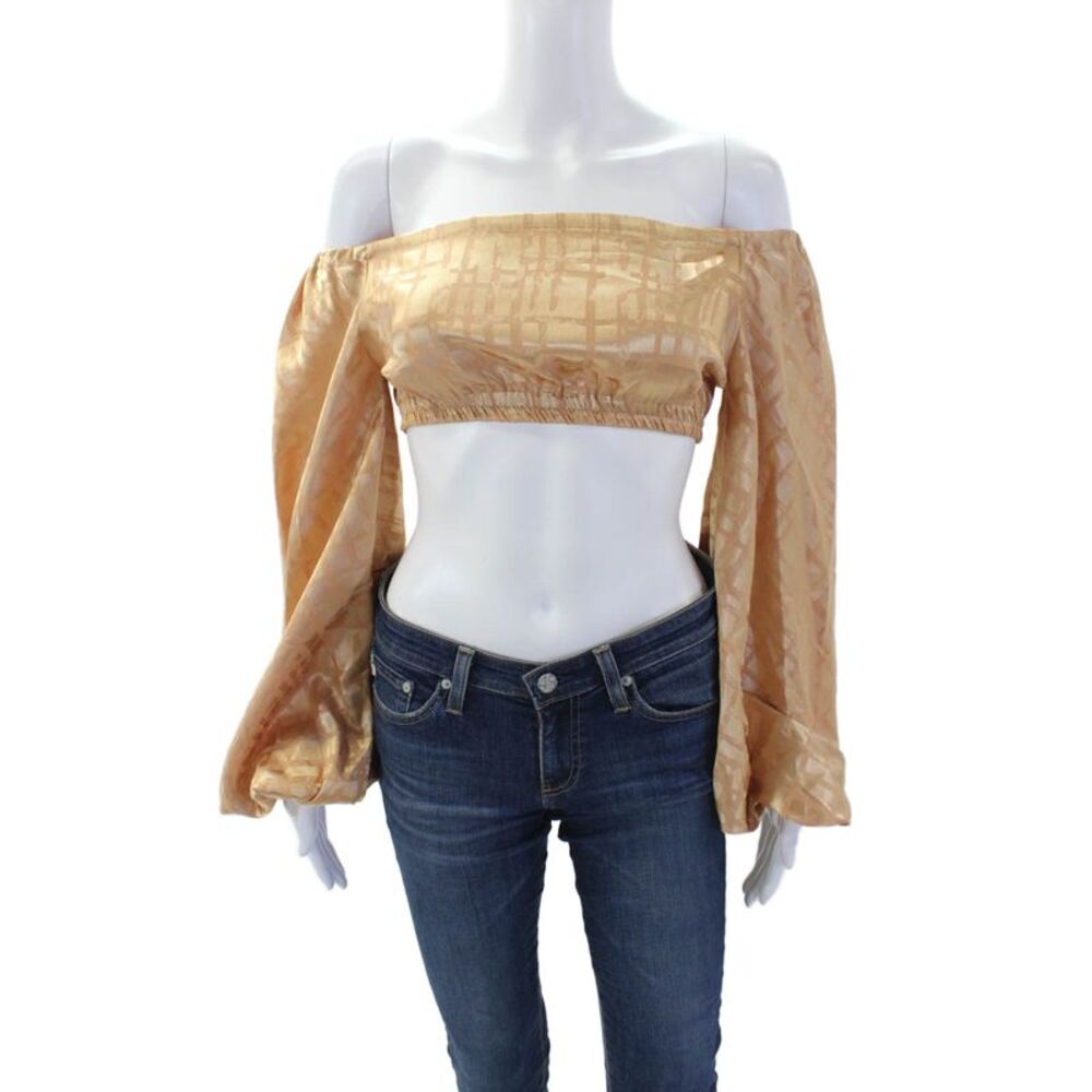 DIARRABLU Womens Naka Top - Dhaw Gold Size XS